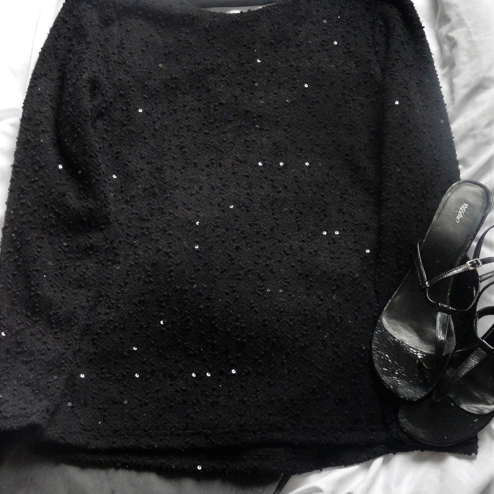 *~Sexy Jennifer Lopez Black Sparkle Sweater~*